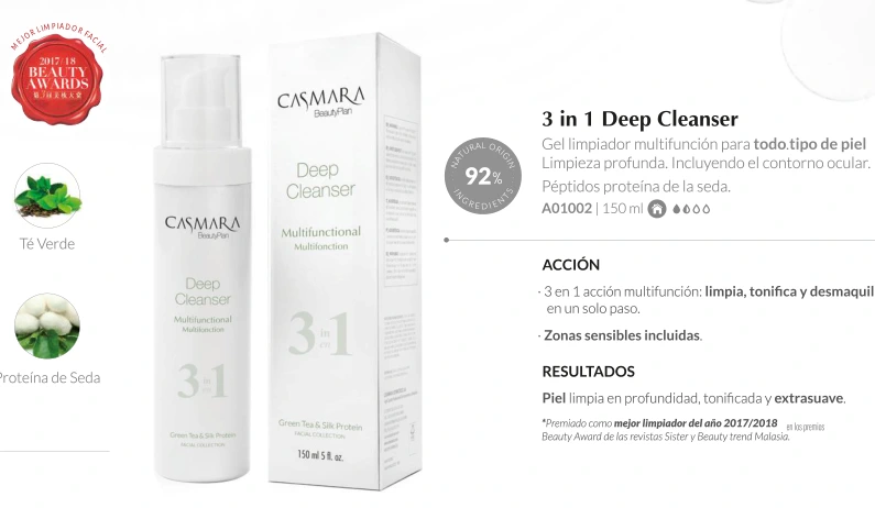 Deep Cleanser 3 en 1 · descripci·n